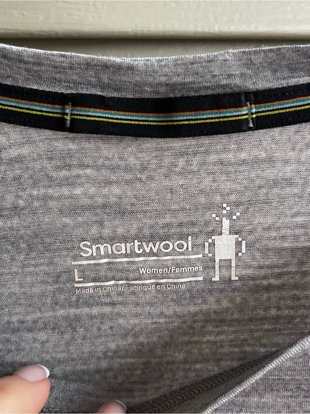 Smartwool Classic All Season Merino Baselayer Crew Shirt Gray Women’s Large - Picture 3 of 5